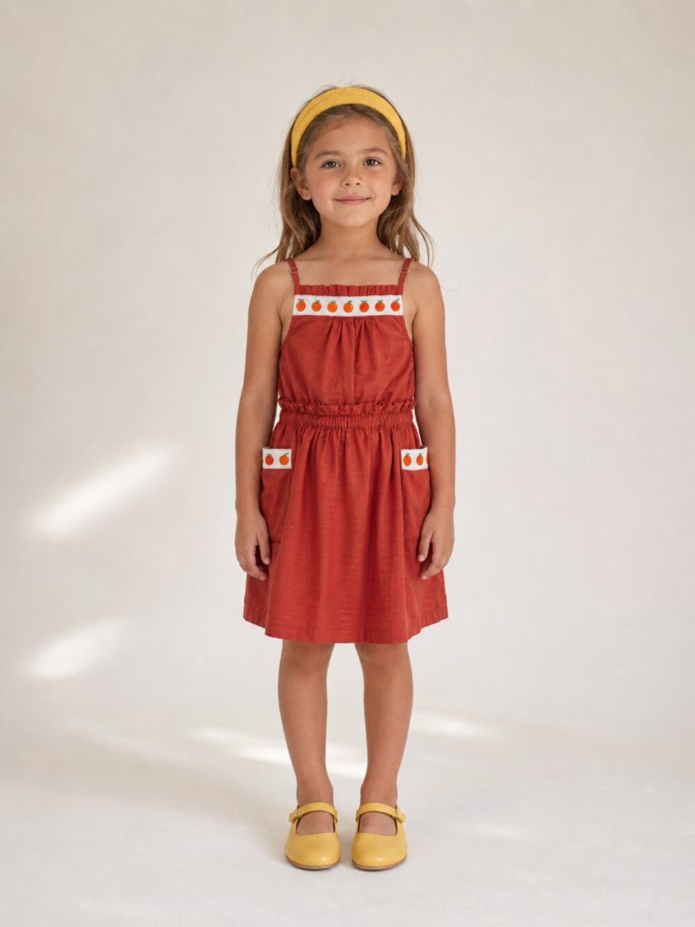 BOBO CHOSES Organic Cotton Woven Tomato Print Coord Skirt Set